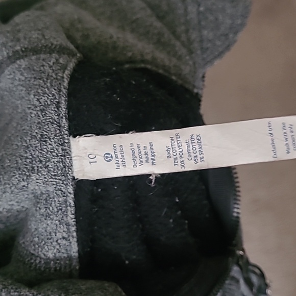 Lululemon Grey Scuba Sweater, Size 10 - Picture 8 of 8